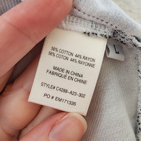 Anthropologie Cloth & Stone Snow White Button Down Medium L - Picture 5 of 6